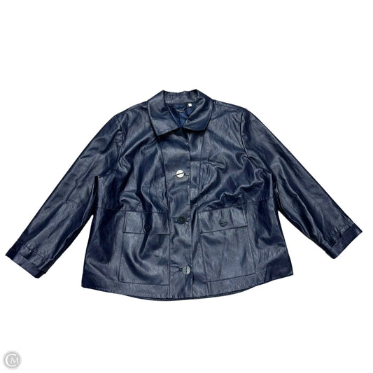 Jacket Other By Chicos In Navy, Size: Xxl