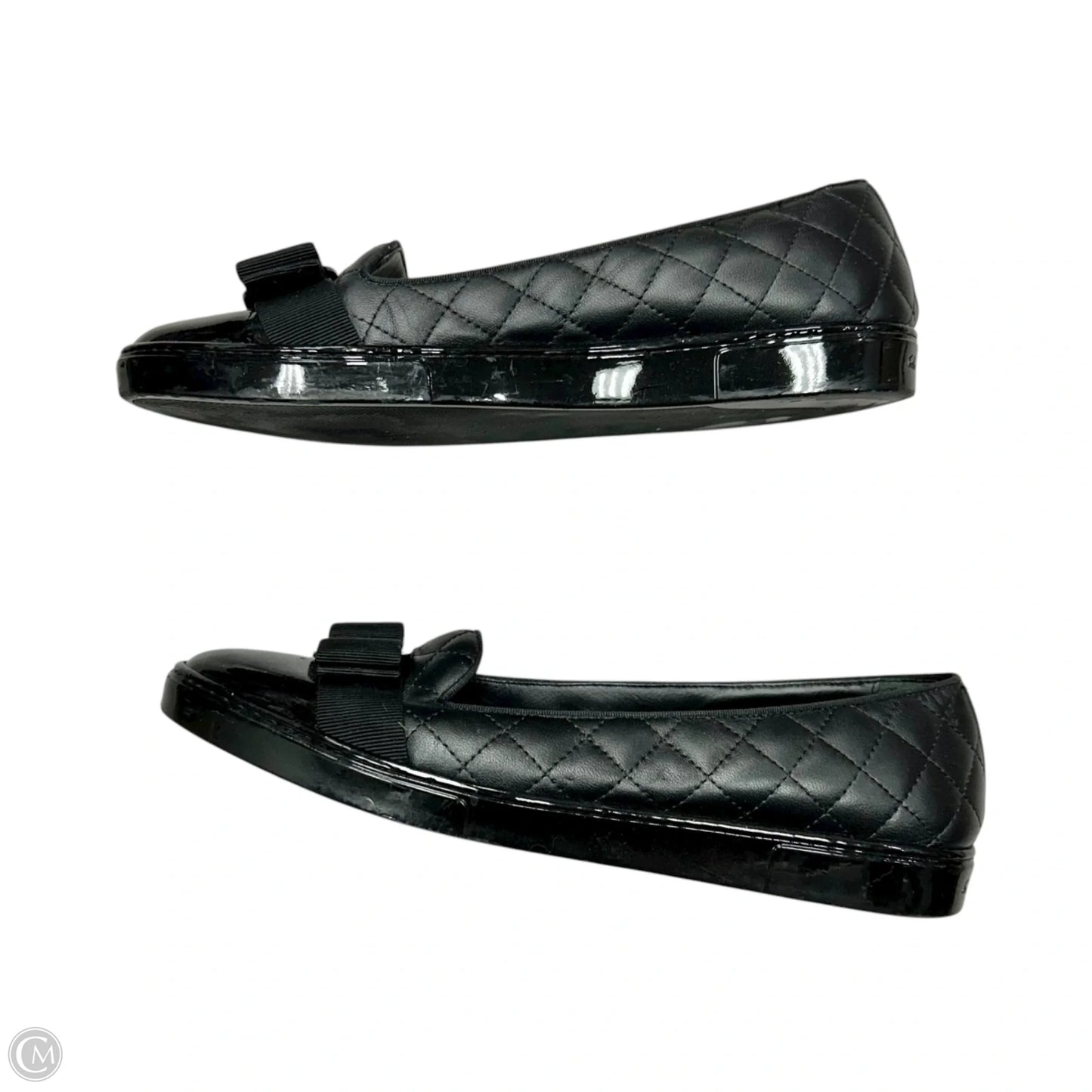 Shoes Luxury Designer By Ferragamo In Black, Size: 9.5