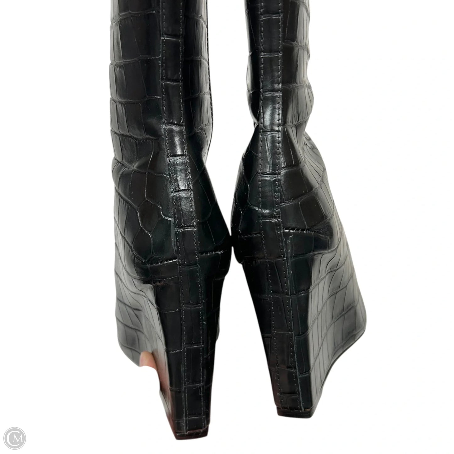 Boots Mid-calf Heels By Schutz In Black, Size: 8.5