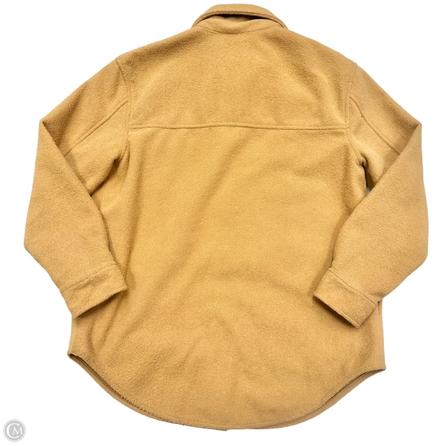 Jacket Shirt By Joie In Tan, Size: L