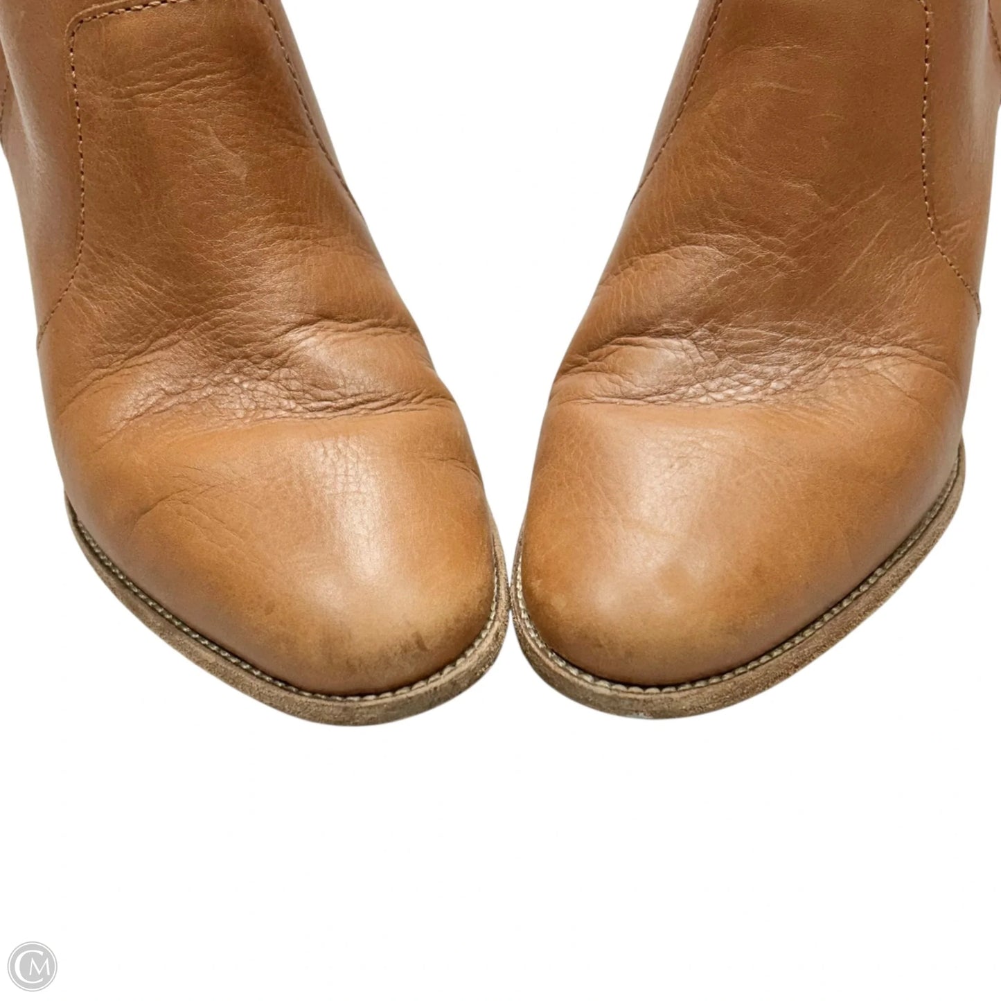 Boots Ankle Heels By Madewell In Tan, Size: 8