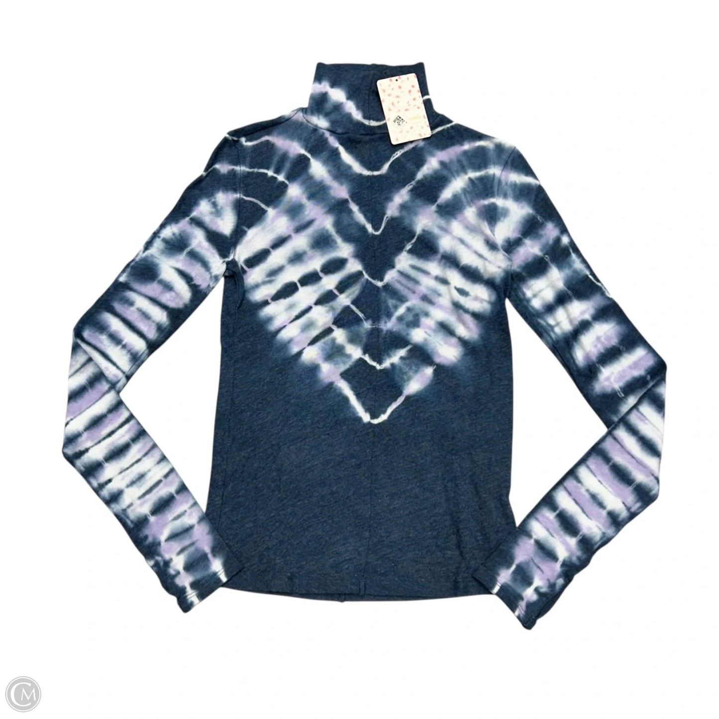 Top Long Sleeve By Free People In Tie Dye Print, Size: Xs
