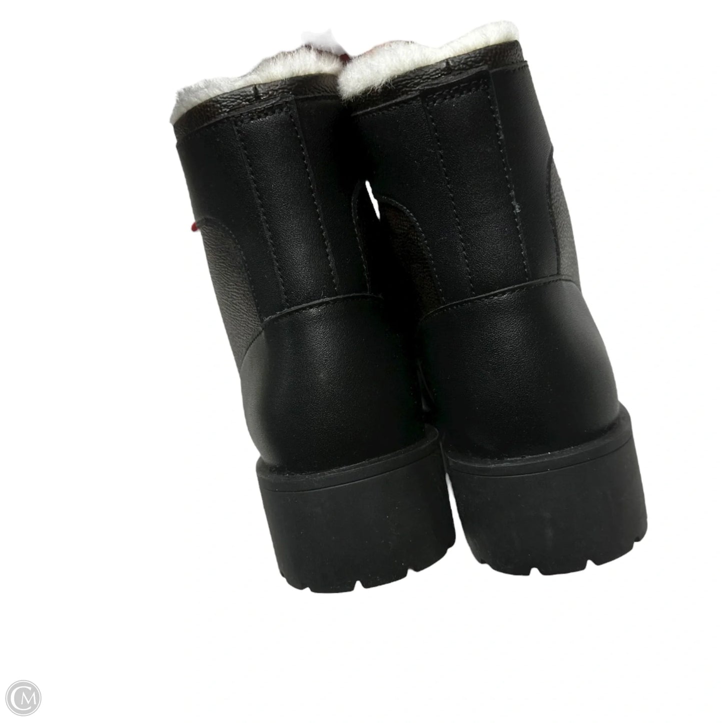 Boots Designer By Coach In Black & Brown, Size: 7.5