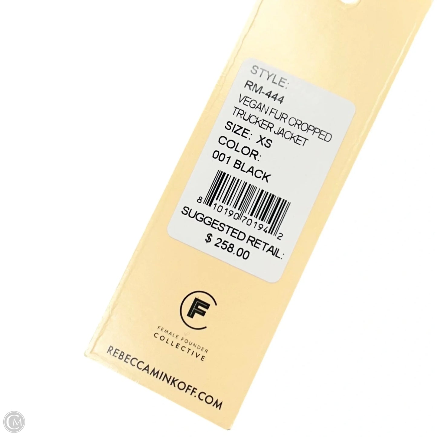 Coat Designer By Rebecca Minkoff In Black, Size: Xs