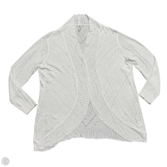 Sweater Cardigan By Tianzhut In Cream, Size: 2x