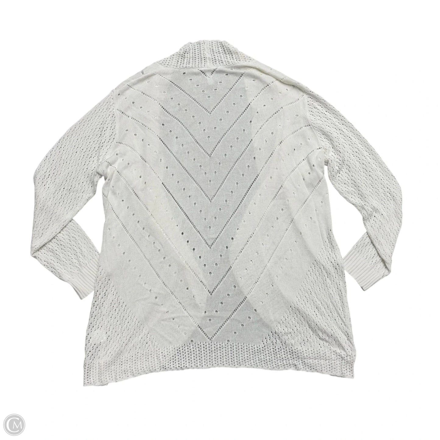 Sweater Cardigan By Tianzhut In Cream, Size: 2x