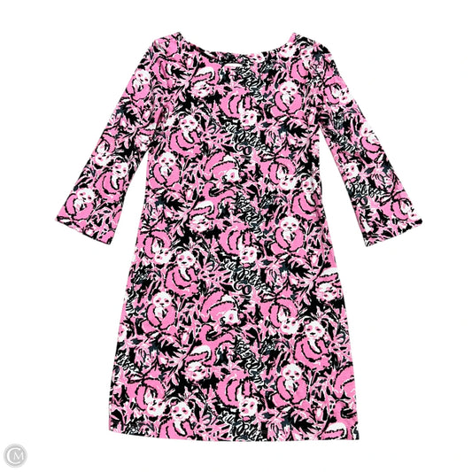 Dress Designer By Lilly Pulitzer In Black & Pink, Size: Xxs