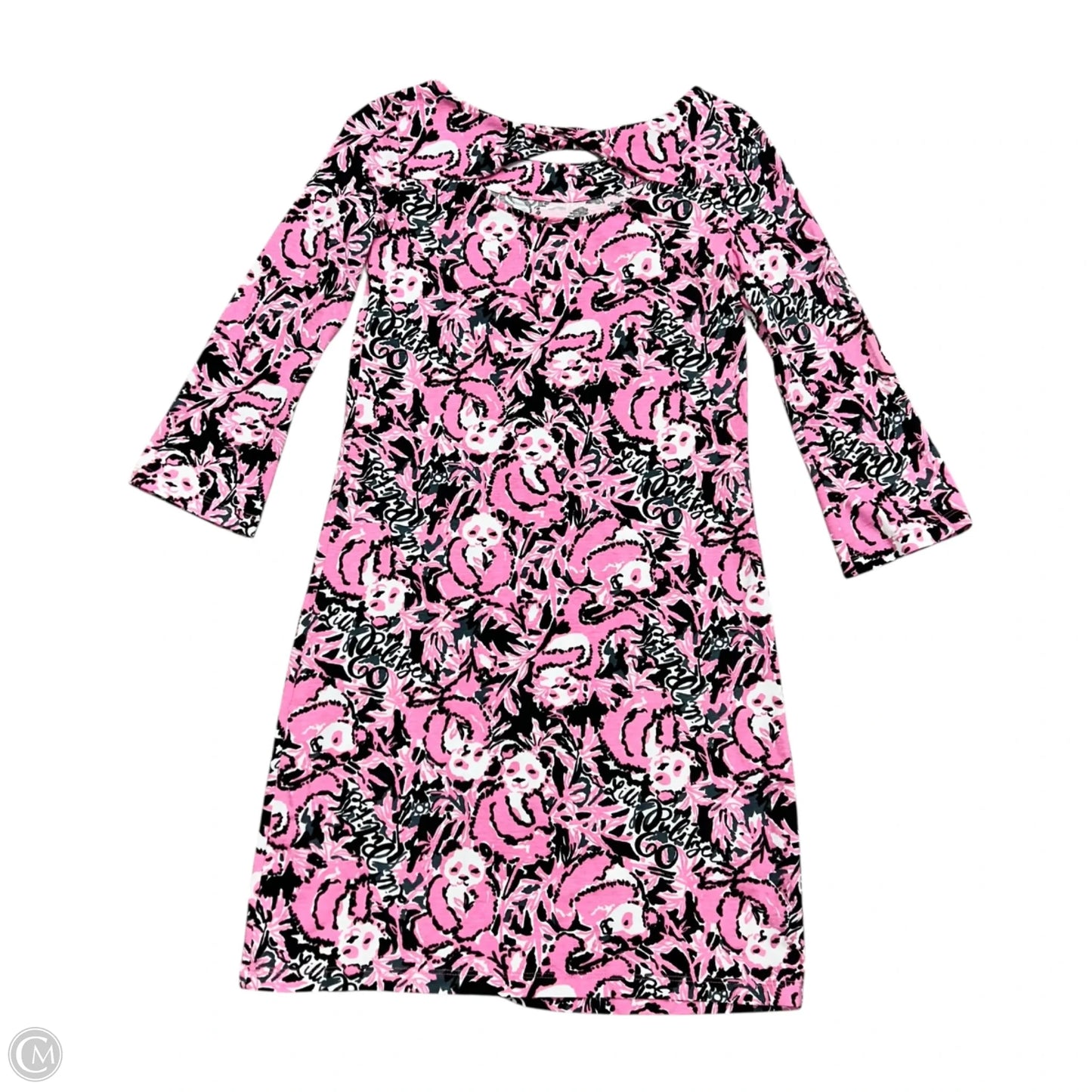 Dress Designer By Lilly Pulitzer In Black & Pink, Size: Xxs