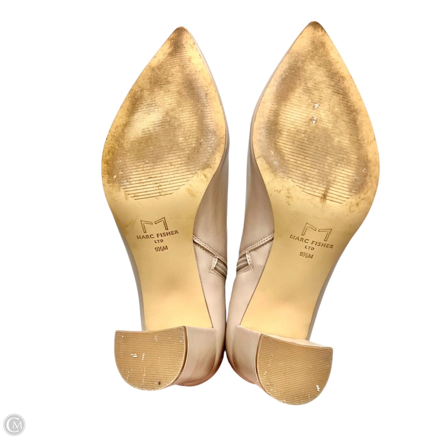 Boots Ankle Heels By Marc Fisher In Light Pink, Size: 9.5