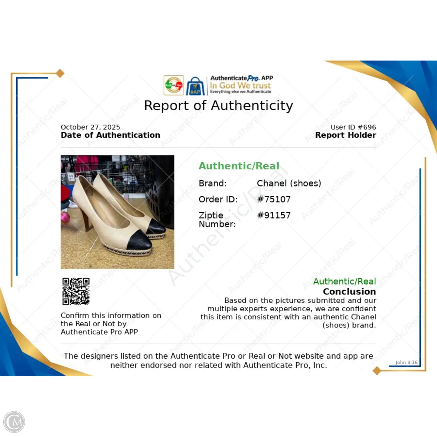 Shoes Luxury Designer By Chanel In Black & Cream, Size: 10