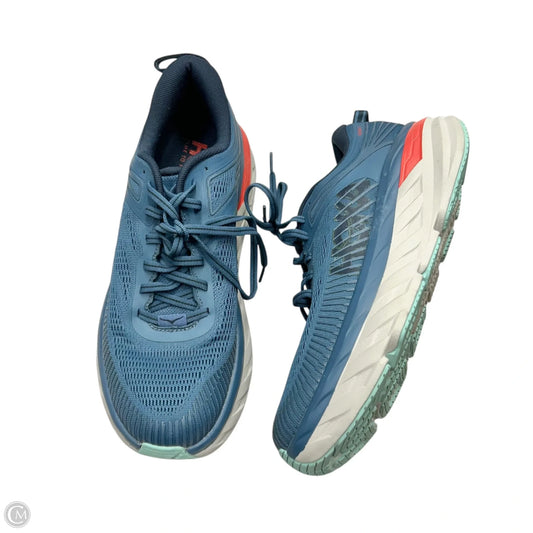 Shoes Athletic By Hoka In Blue & Grey, Size: 8