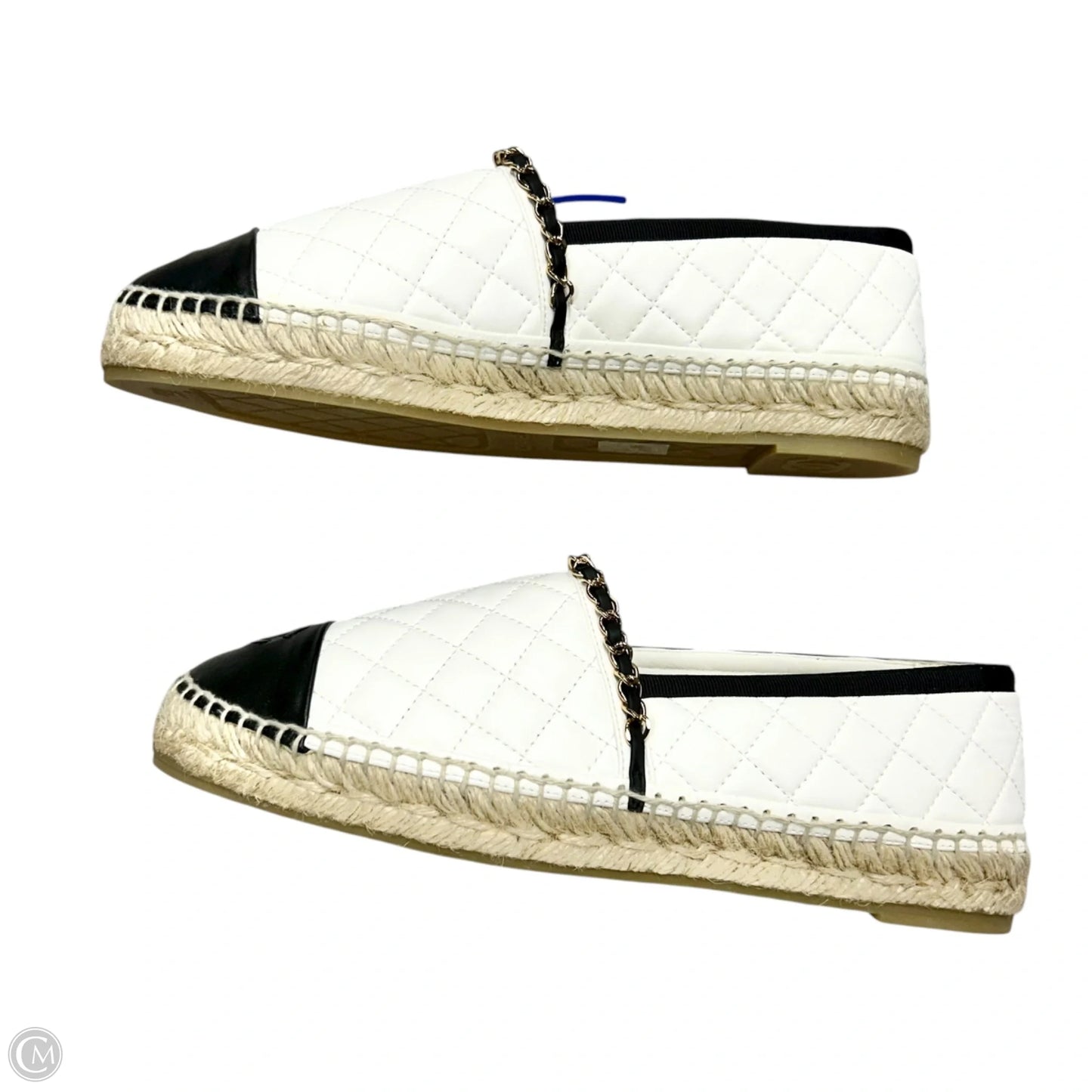 Shoes Luxury Designer By Chanel In Black & White, Size: 11.5