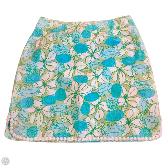 Skirt Designer By Lilly Pulitzer In Blue & Green, Size: 4