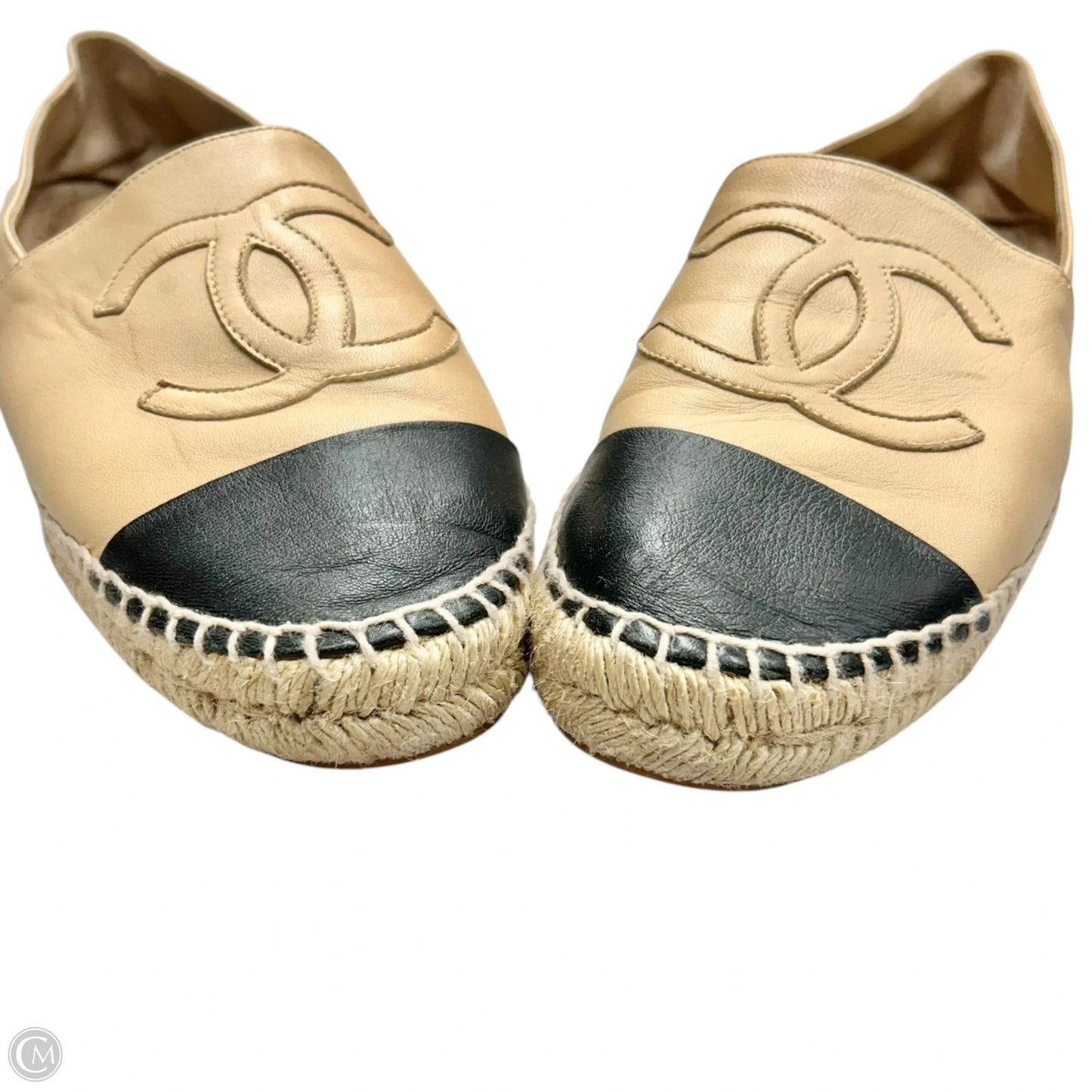 Shoes Luxury Designer By Chanel In Black & Tan, Size: 10.5