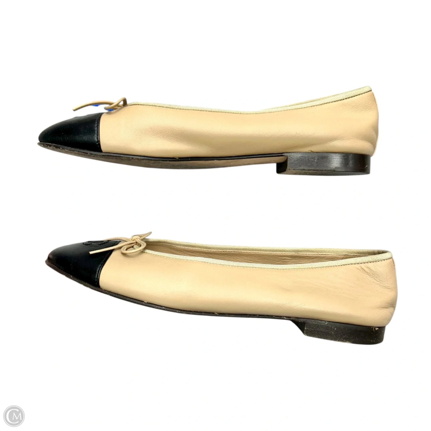 Shoes Luxury Designer By Chanel In Black & Tan, Size: 10.5