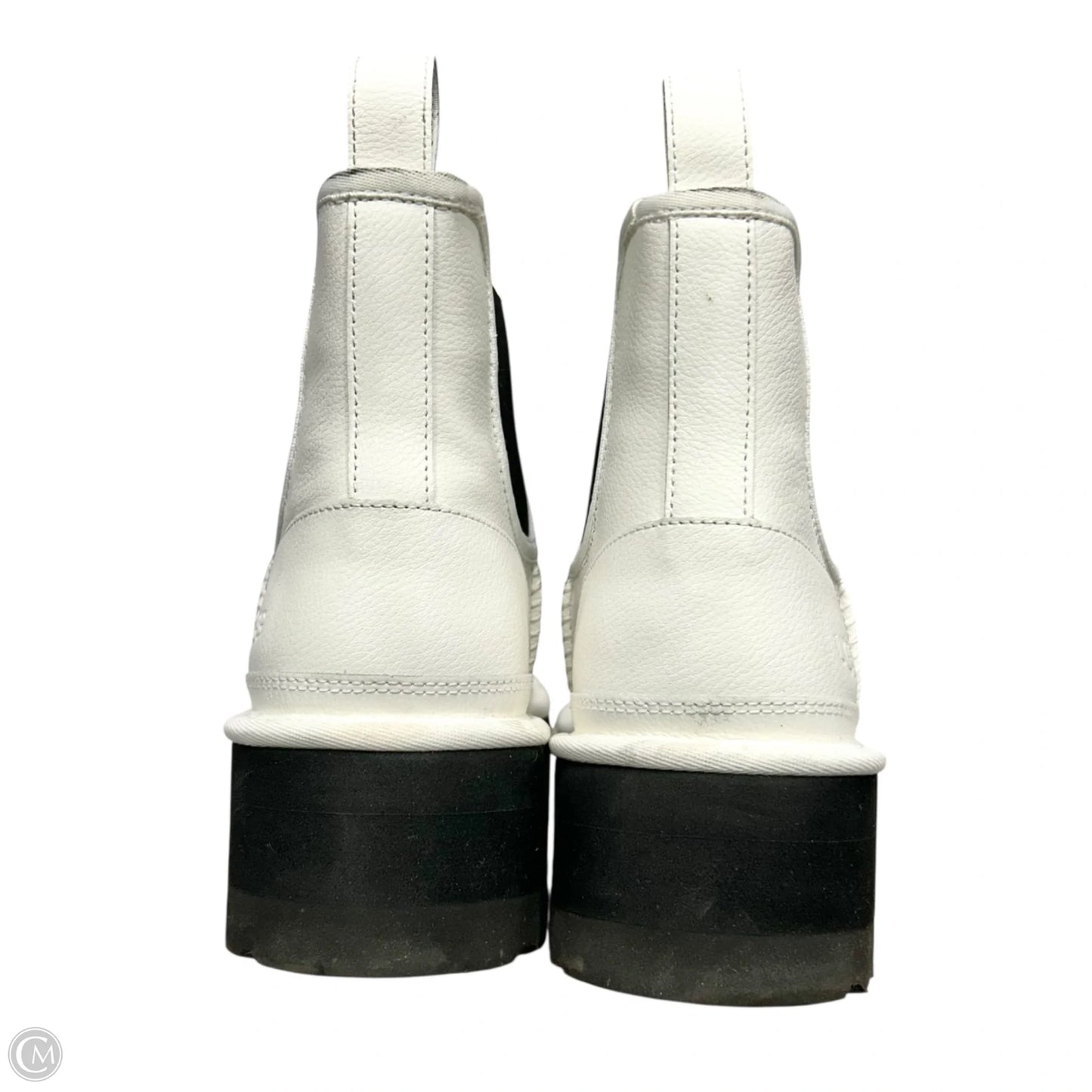 Boots Designer By Ugg In Black & White, Size: 9