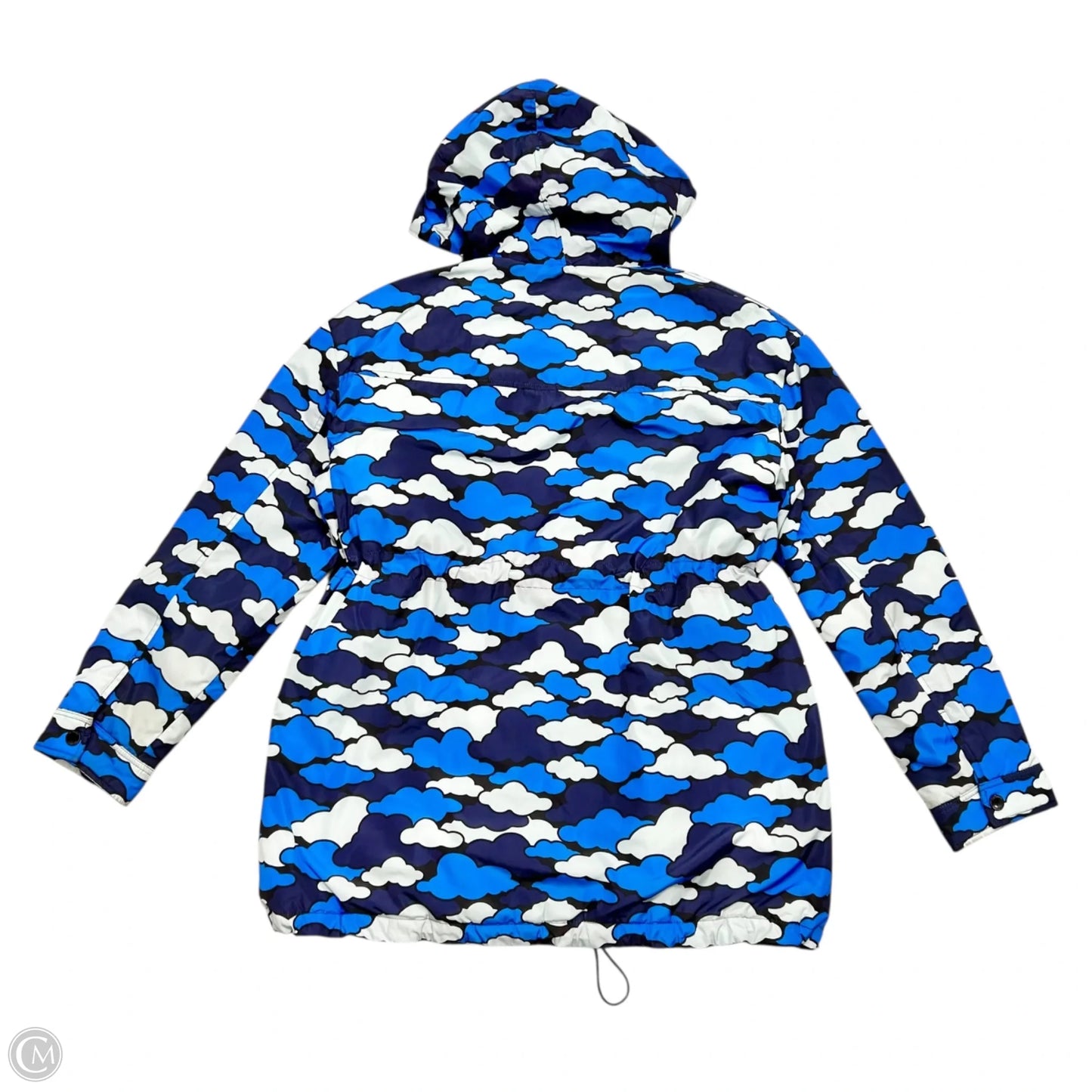 Coat Puffer & Quilted By Love Moschino In Blue & Grey, Size: L