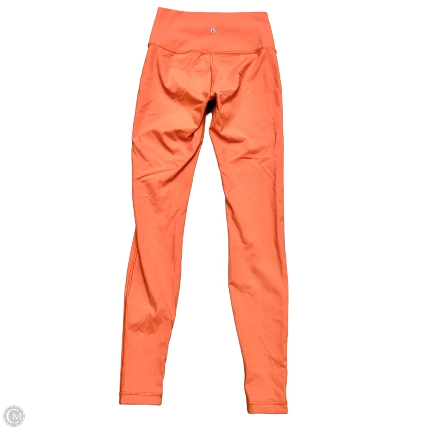 Athletic Leggings By Lululemon In Orange, Size: S