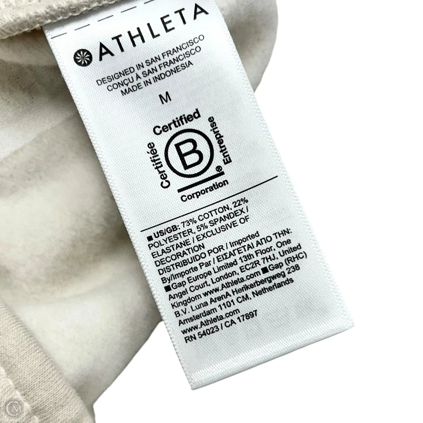 Athletic Pants By Athleta In Cream, Size: M