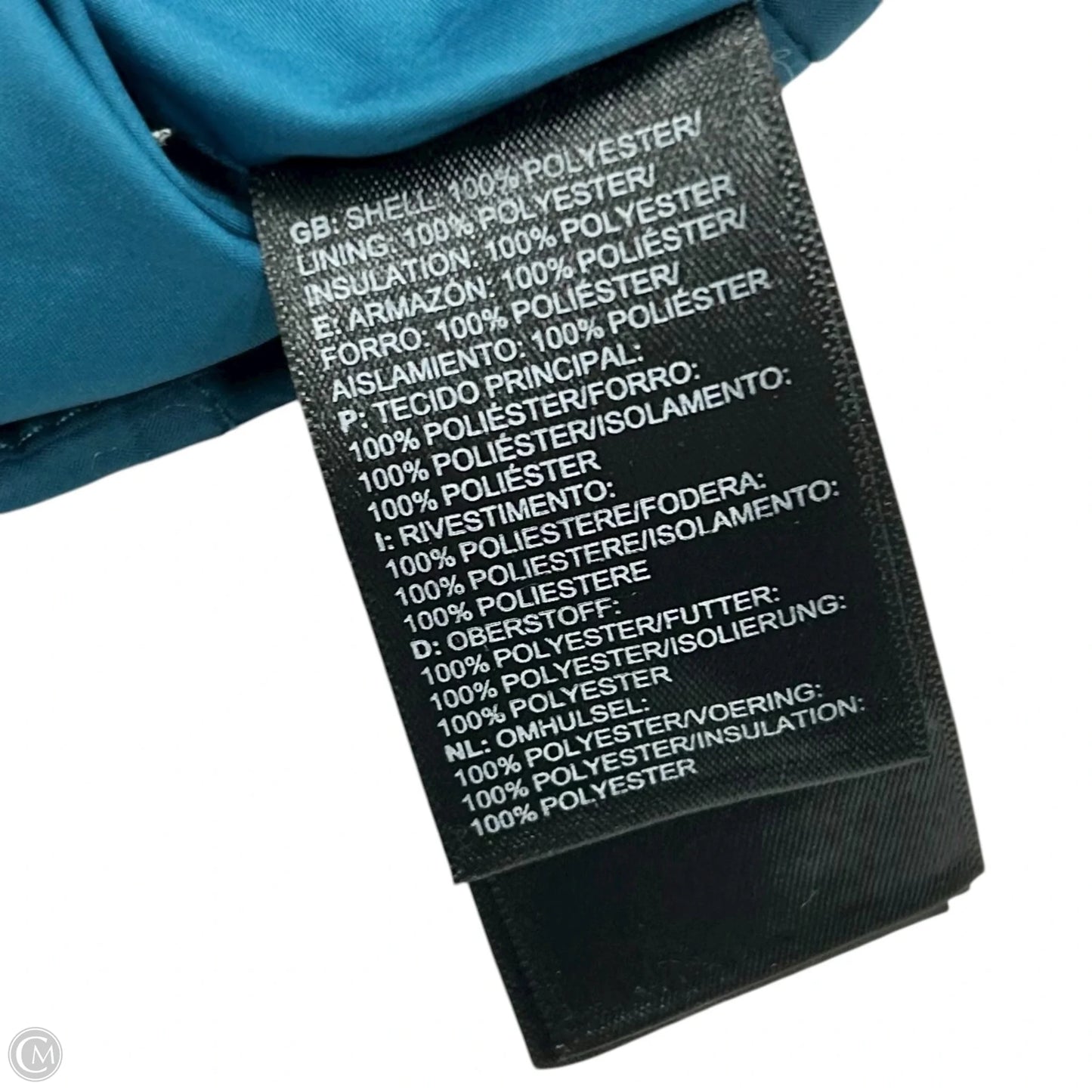 Jacket Puffer & Quilted By The North Face In Teal, Size: M