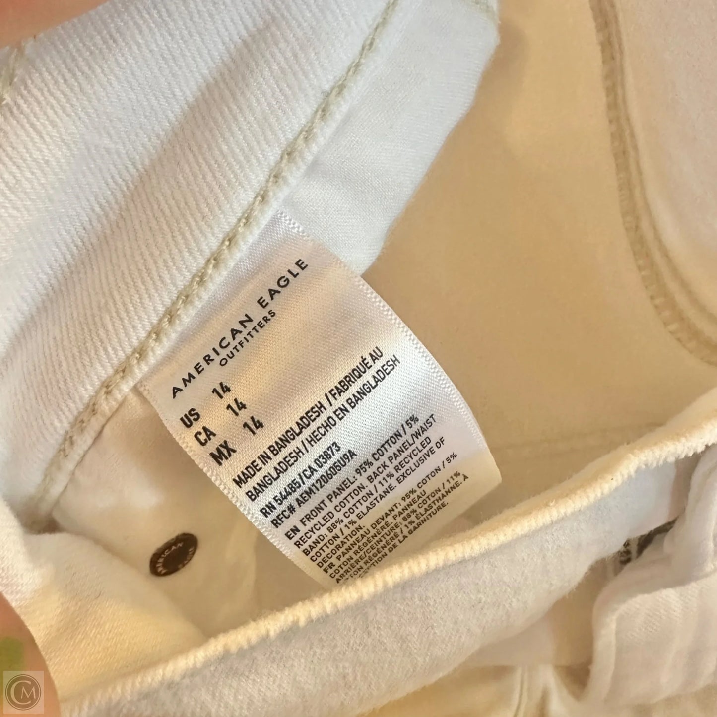 Shorts By American Eagle In White, Size: 14