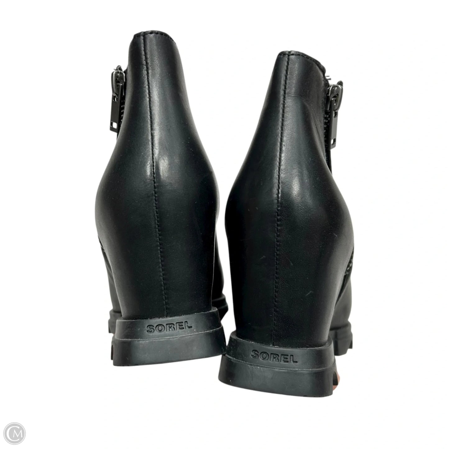 Boots Ankle Heels By Sorel In Black, Size: 8