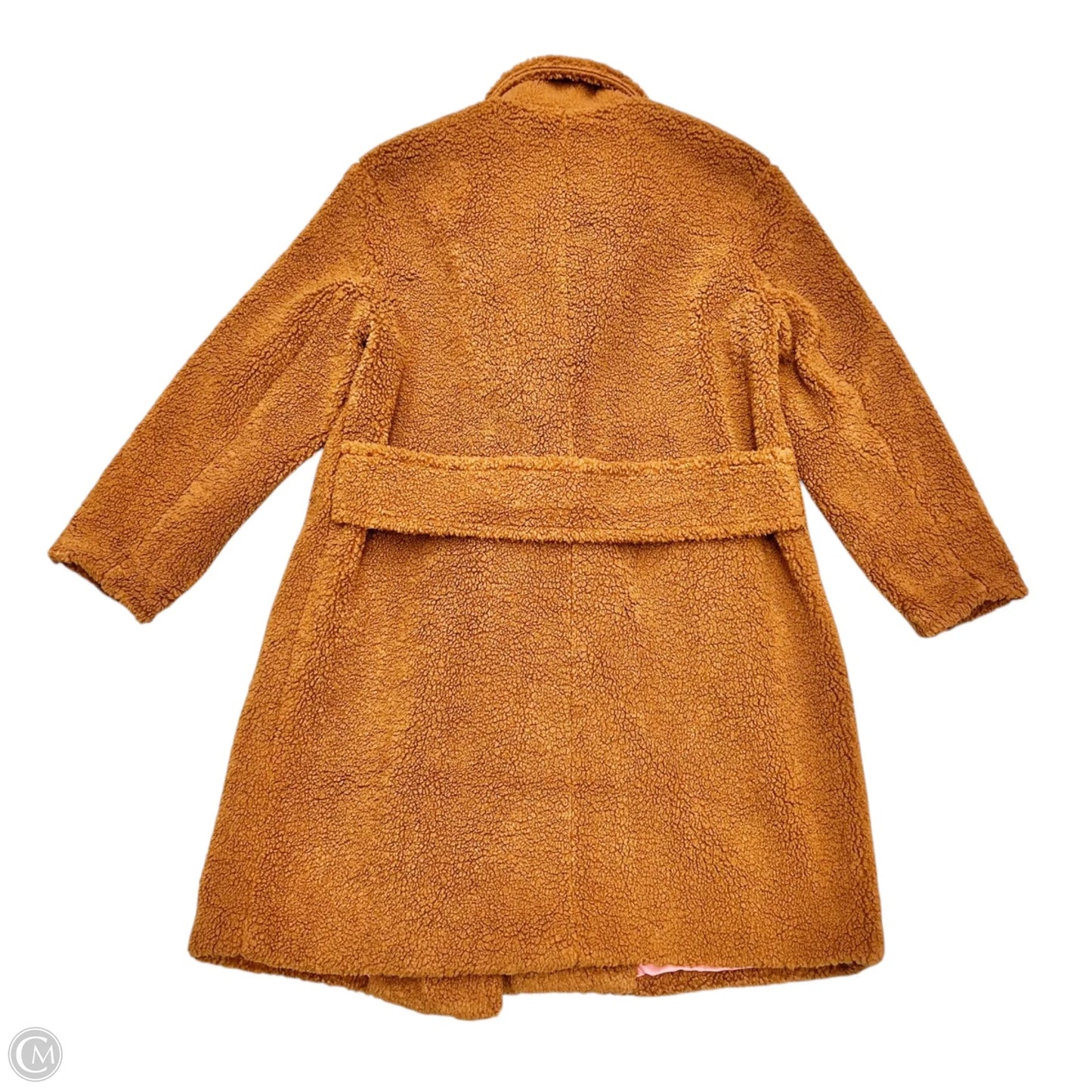 Coat Faux Fur & Sherpa By Maeve In Tan, Size: Xl