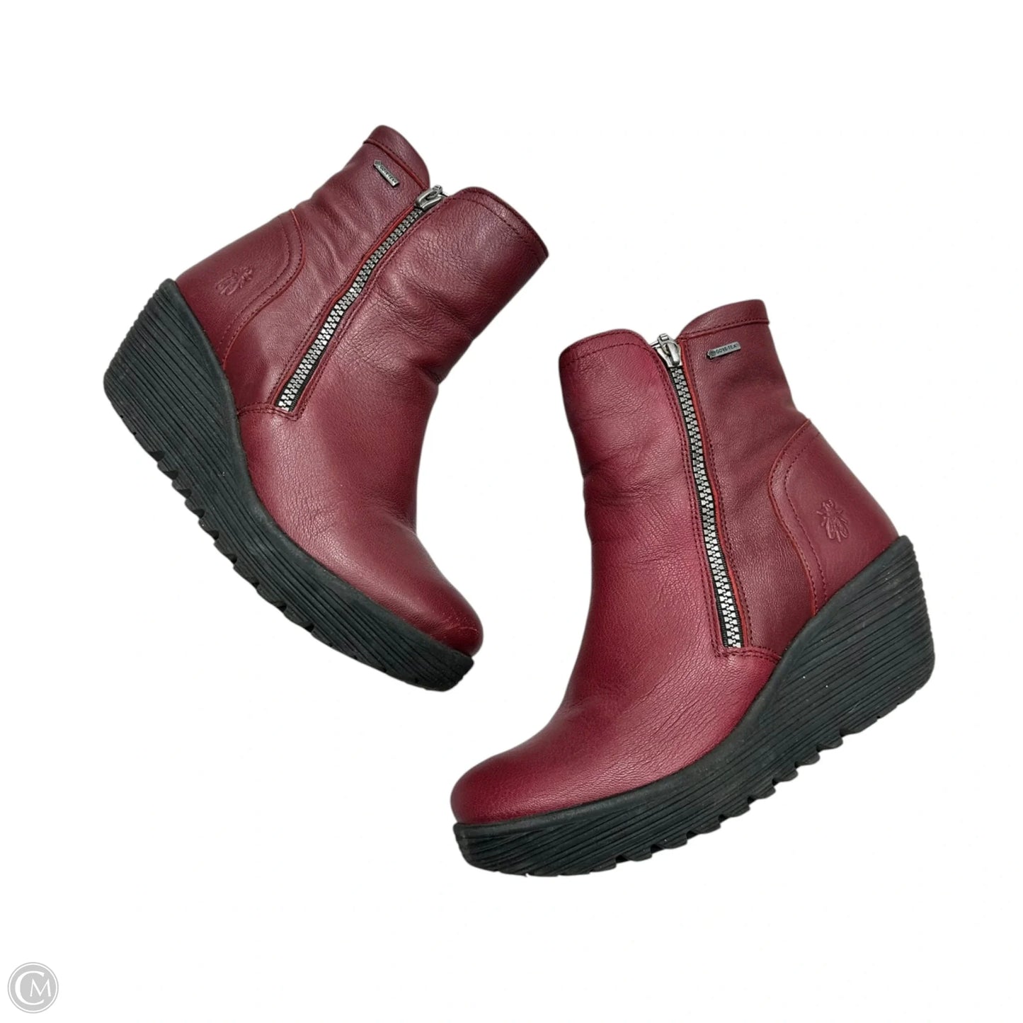 Boots Ankle Heels By Fly London In Red, Size: 9.5