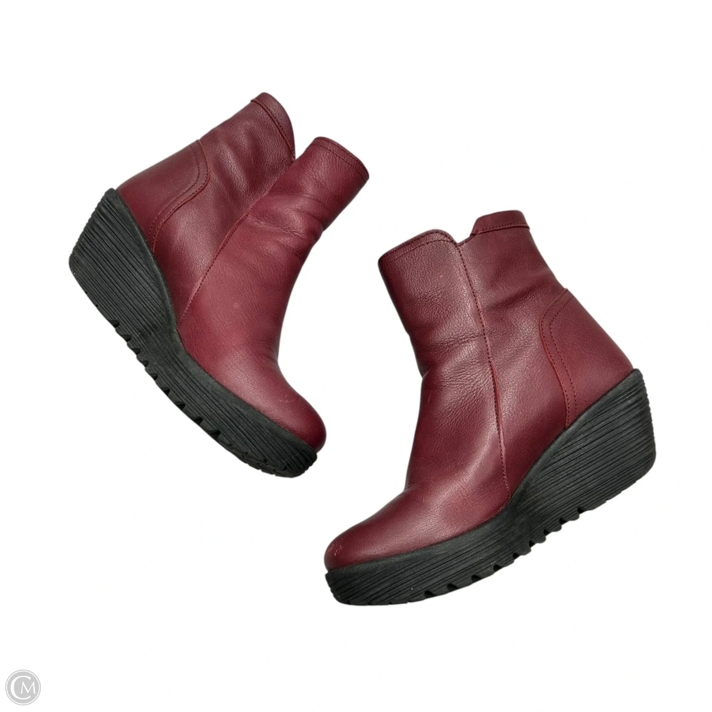 Boots Ankle Heels By Fly London In Red, Size: 9.5