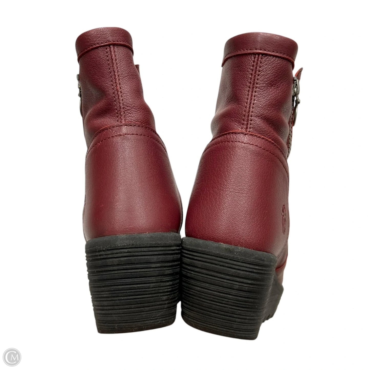 Boots Ankle Heels By Fly London In Red, Size: 9.5