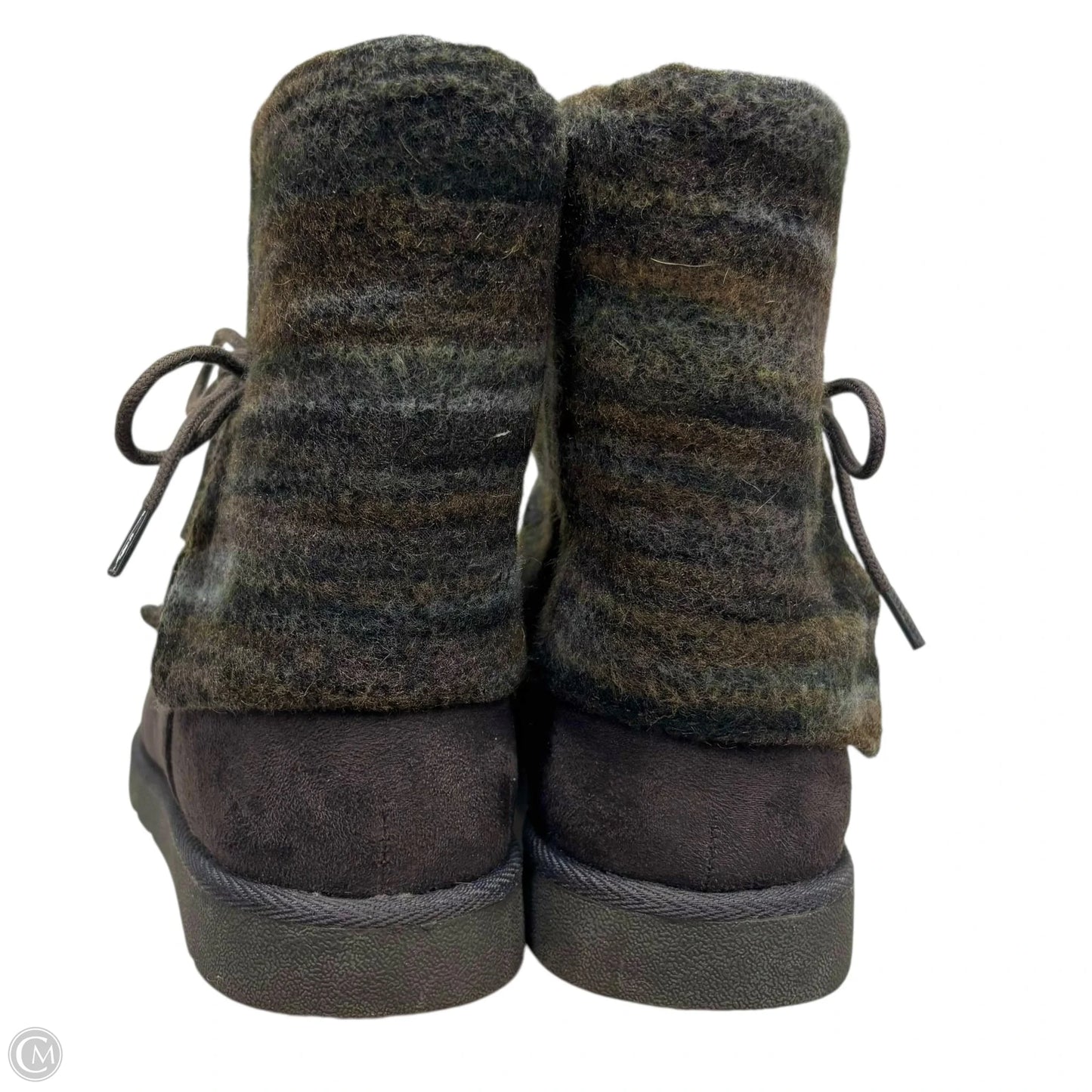 Boots Ankle Flats By So In Grey, Size: 6