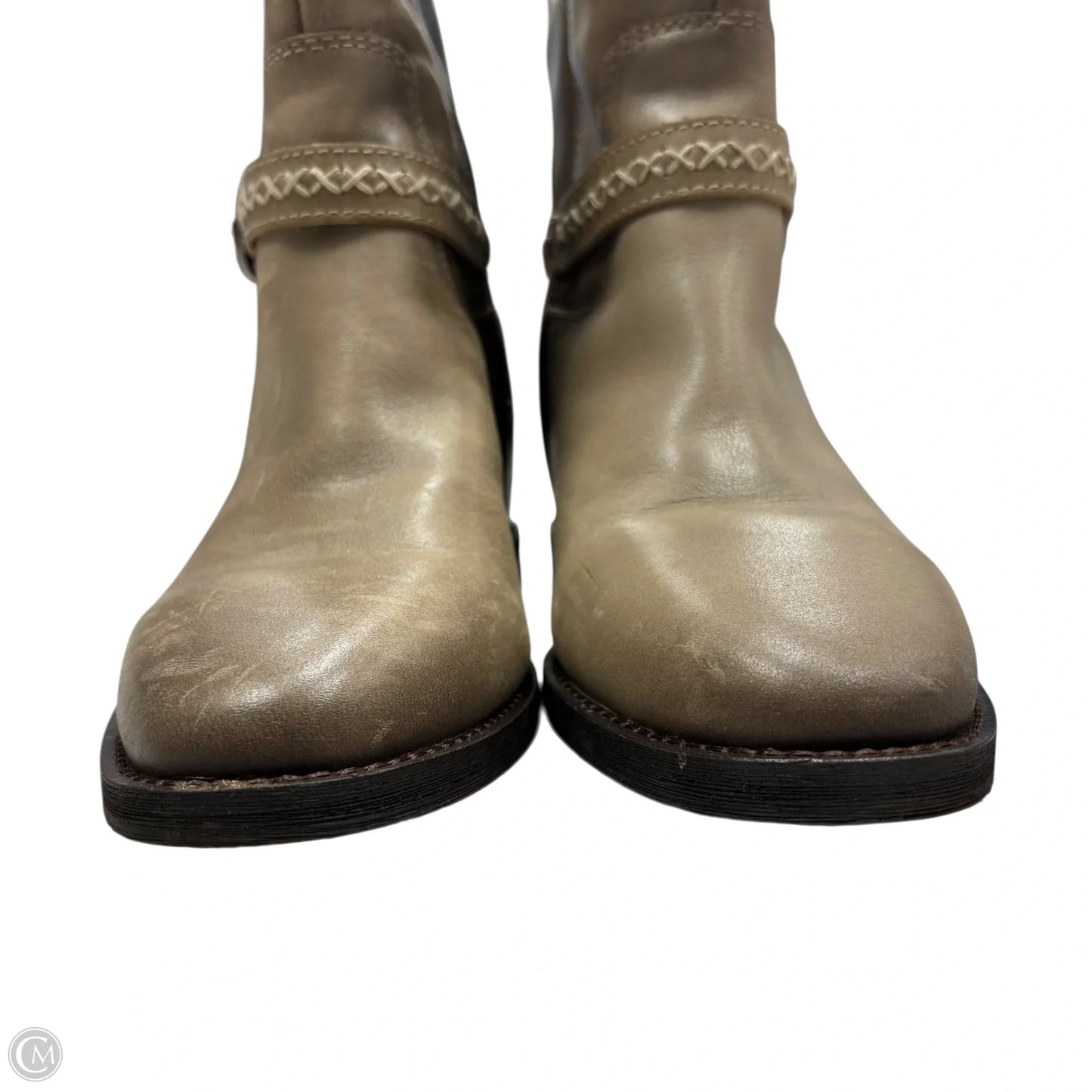 Boots Mid-calf Flats By Lucky Brand In Taupe, Size: 8