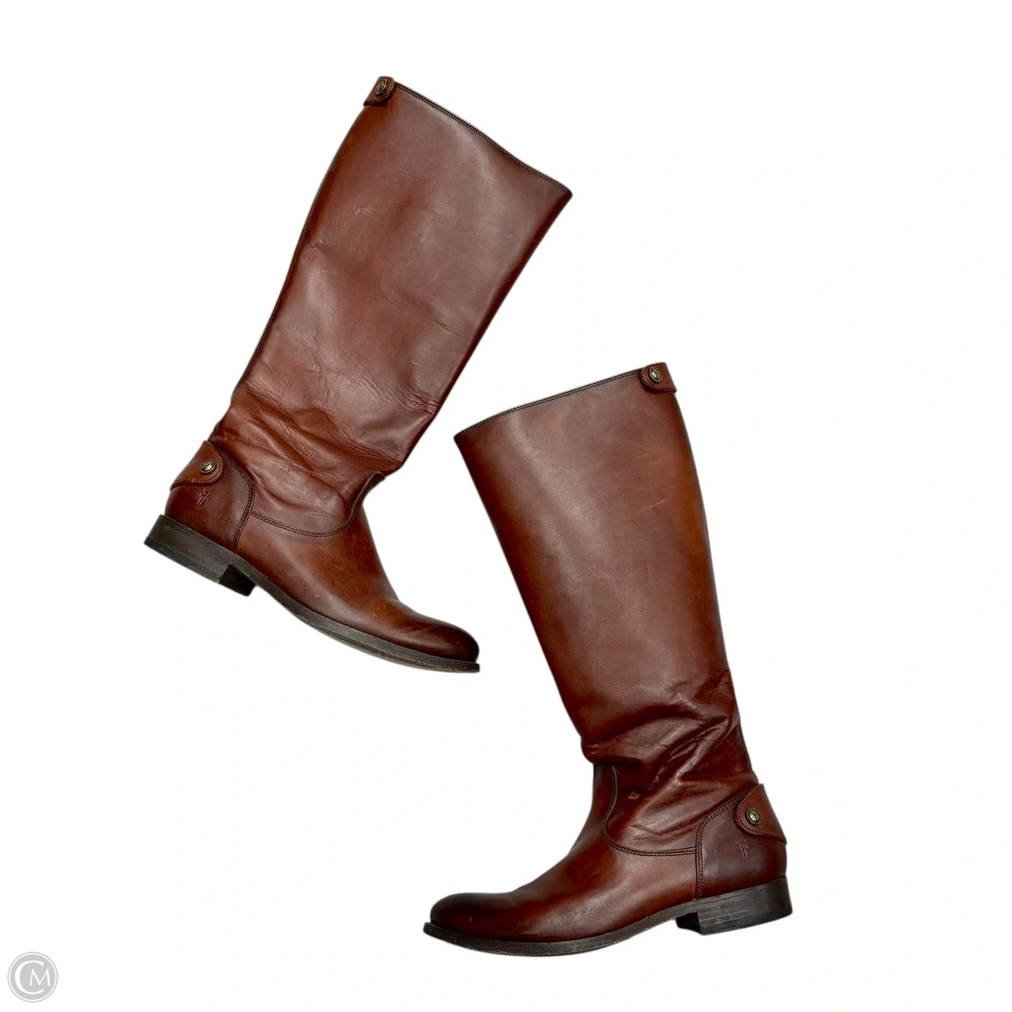 Boots Designer By Frye In Brown, Size: 5