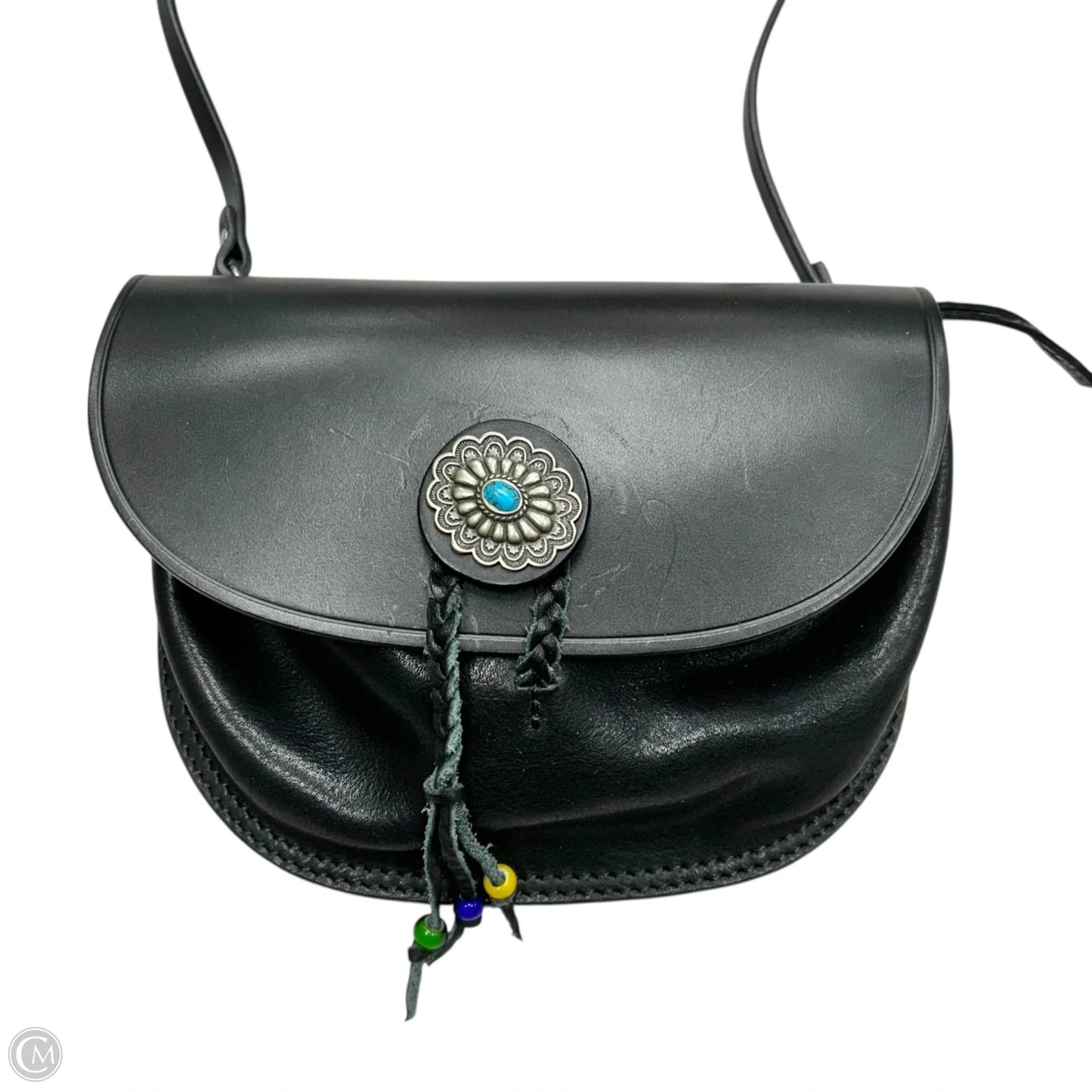 Crossbody Leather By Old Trend, Size: Small