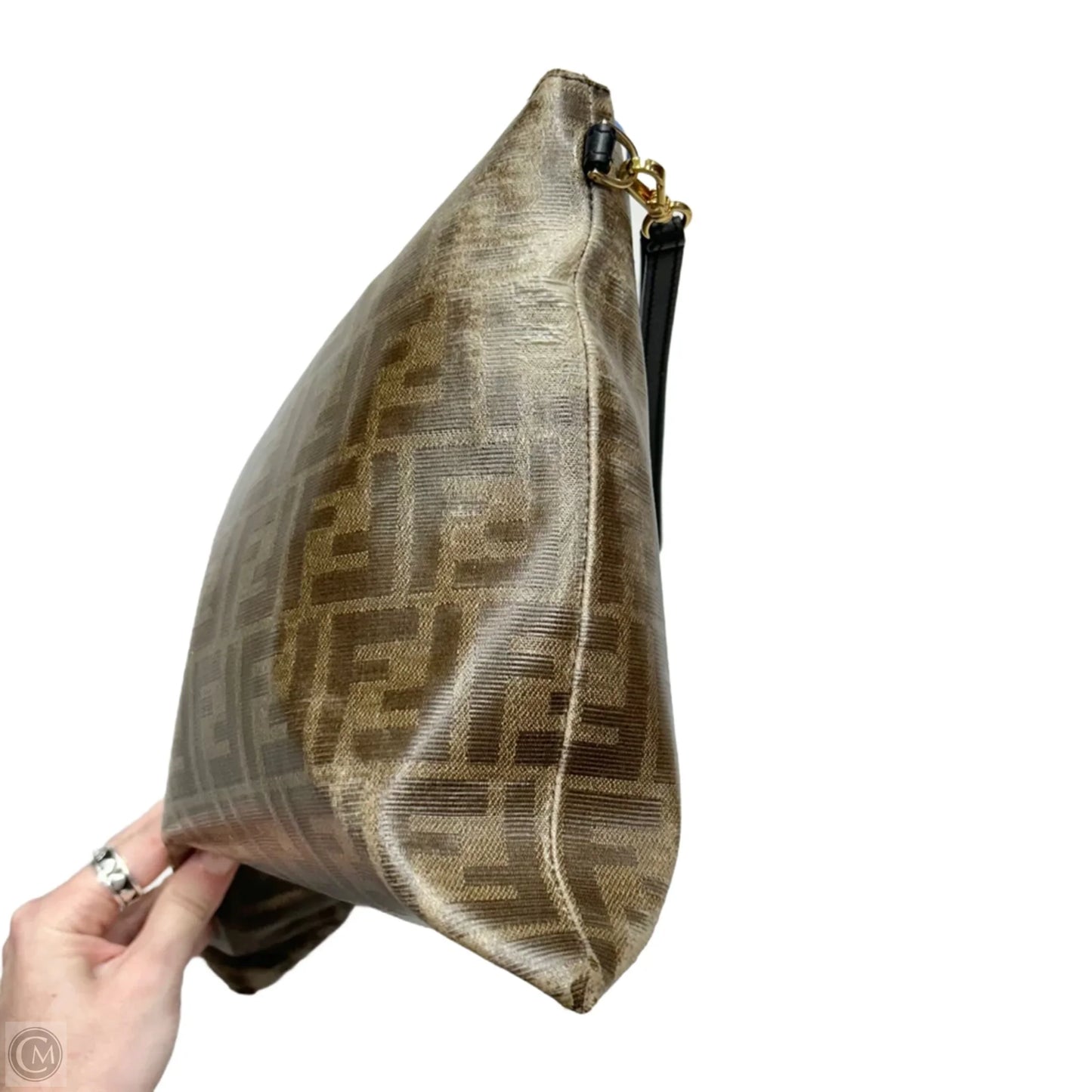 Wristlet Luxury Designer By Fendi, Size: Medium