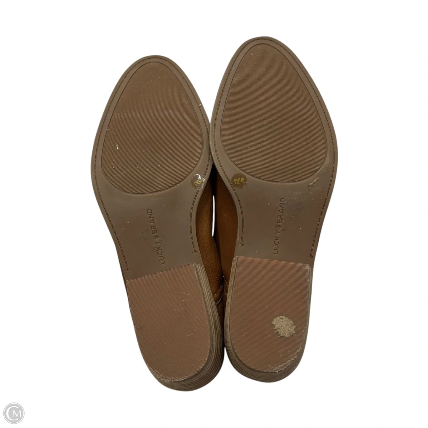 Boots Leather By Lucky Brand In Tan, Size: 9