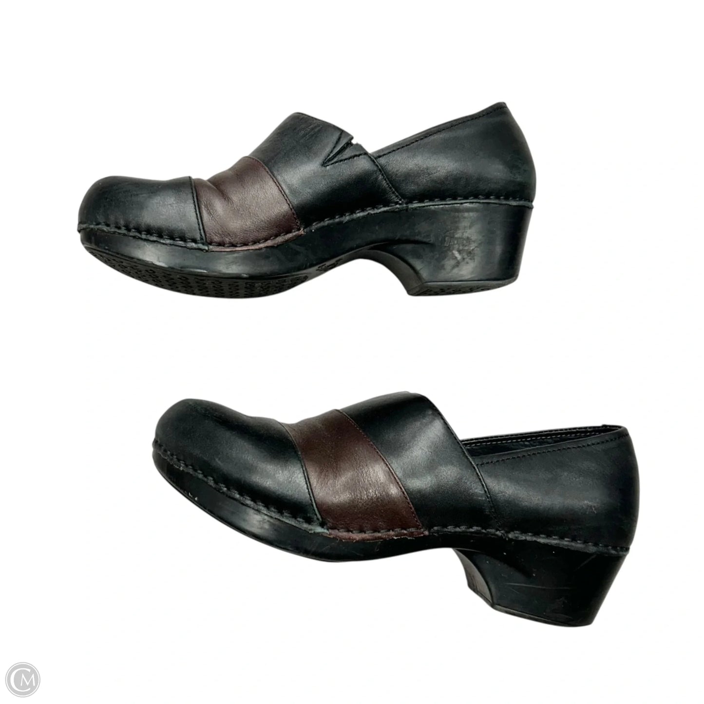 Shoes Heels Block By Dansko In Black & Brown, Size: 8.5