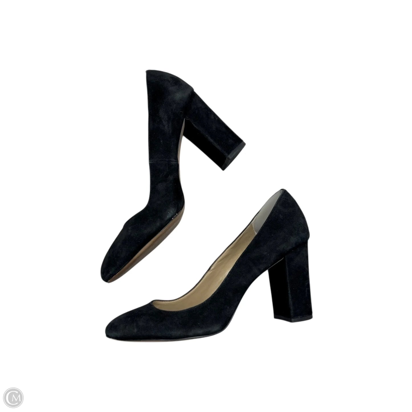 Shoes Heels Block By Ann Taylor In Black, Size: 9