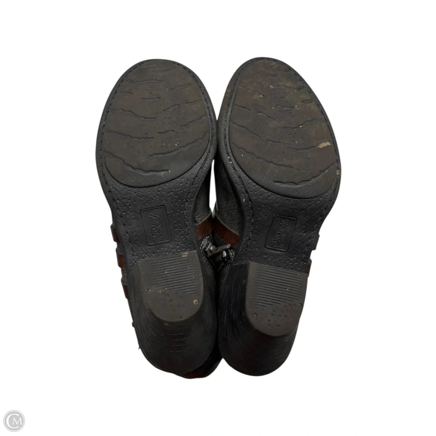 Boots Ankle Heels By Sofft In Grey, Size: 7