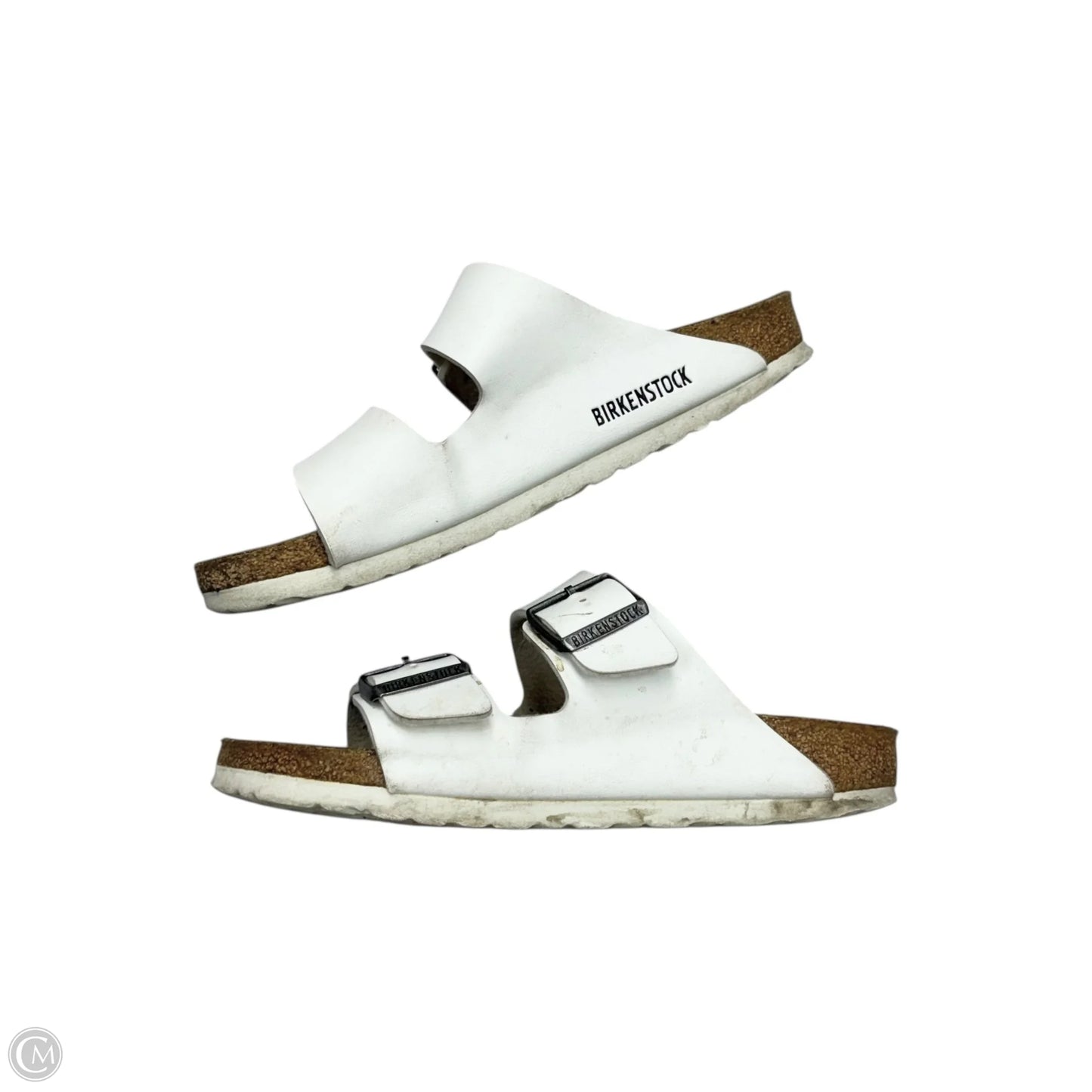 Sandals Flats By Birkenstock In White, Size: 6