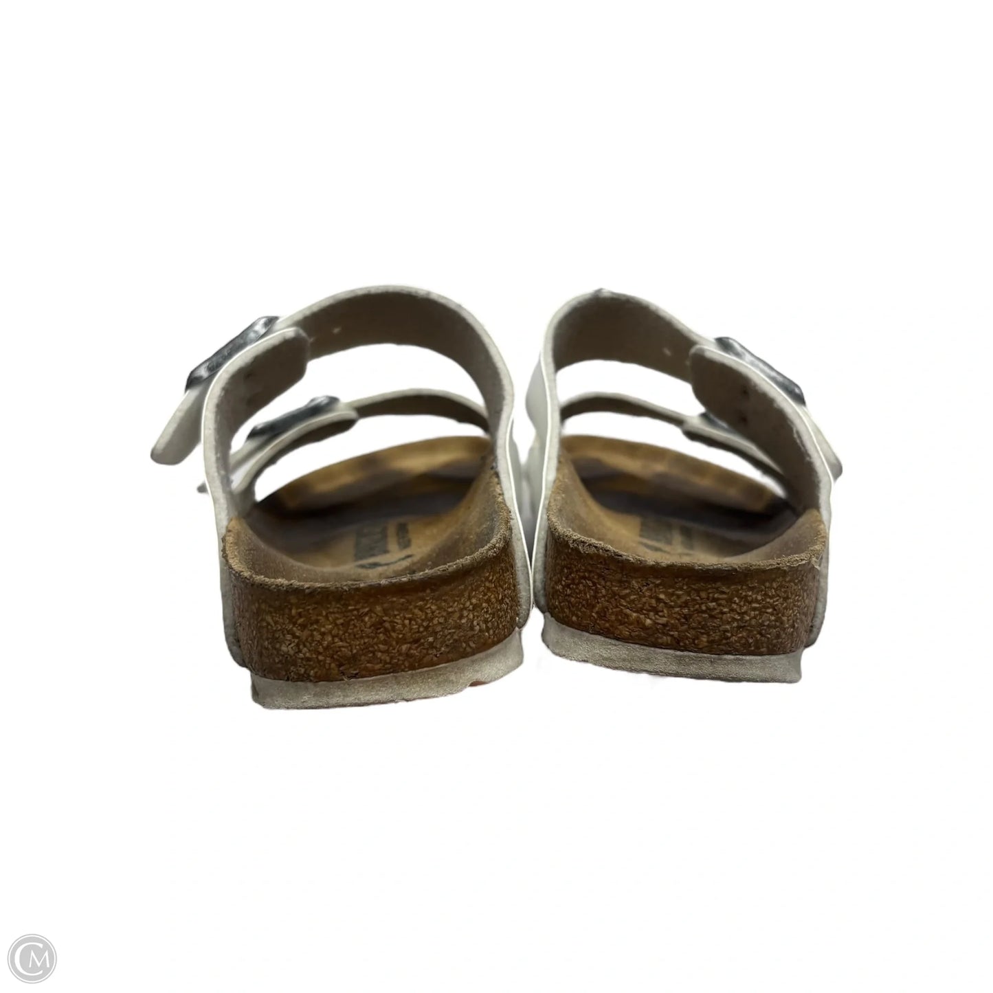 Sandals Flats By Birkenstock In White, Size: 6