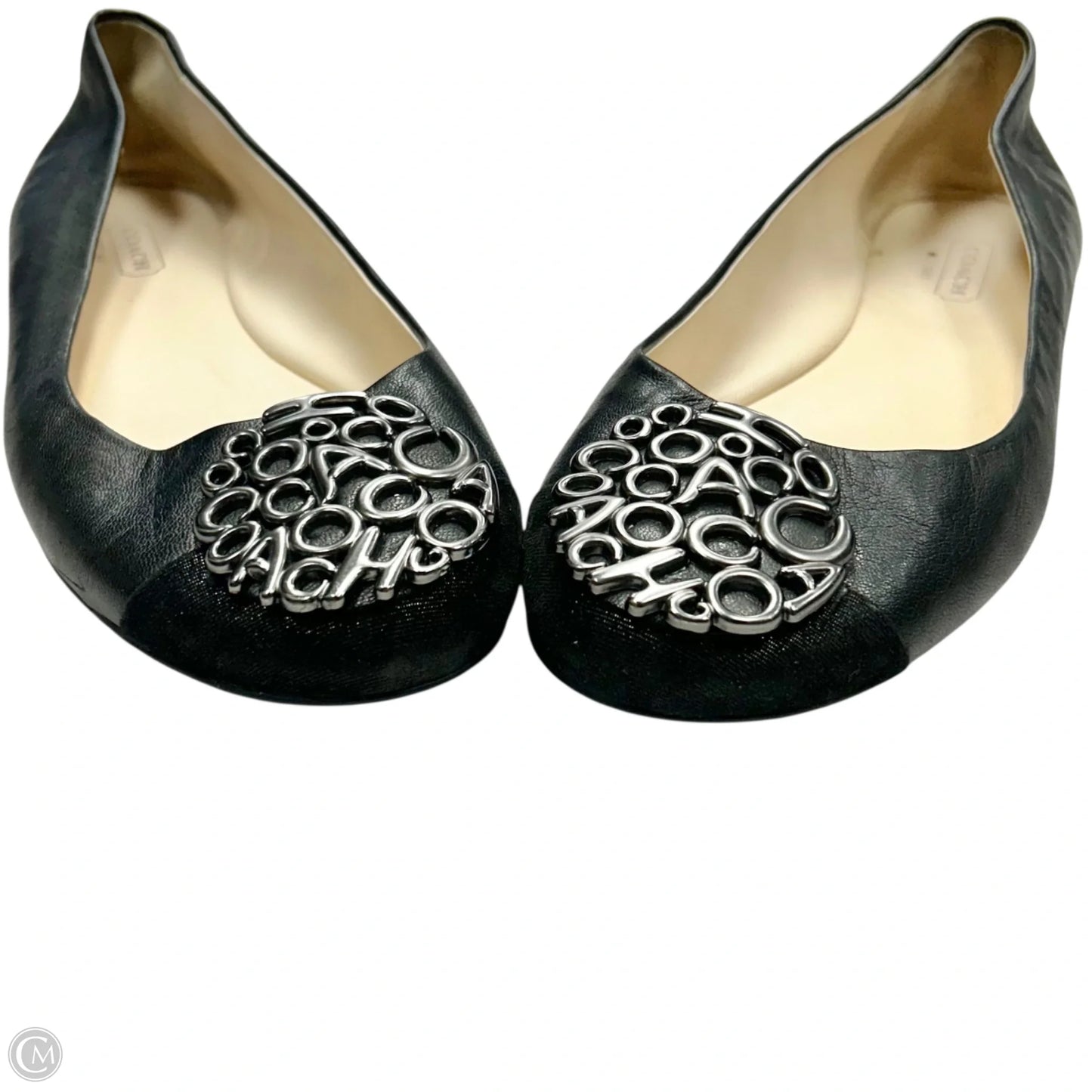 Shoes Designer By Coach In Black & Silver, Size: 6.5