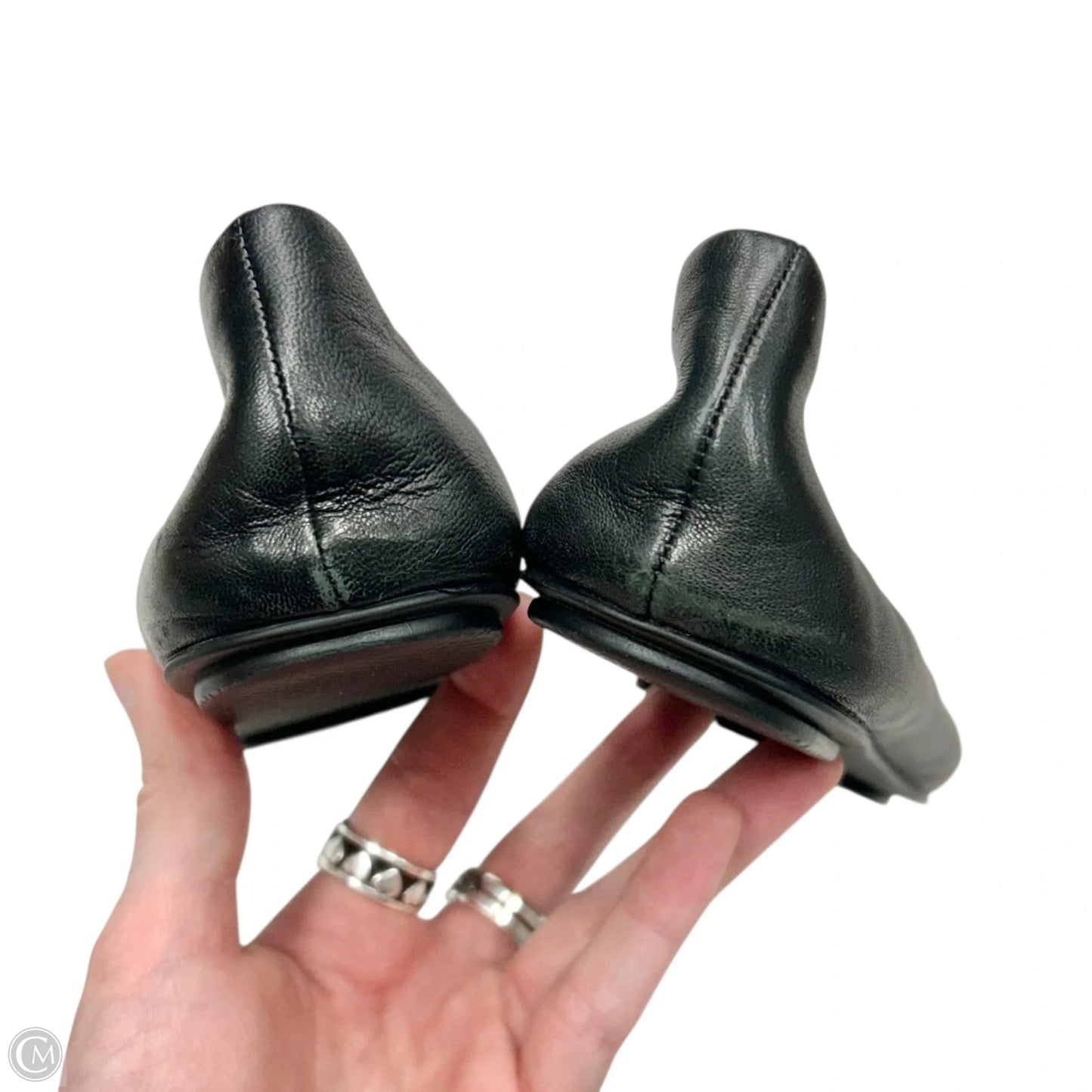 Shoes Designer By Coach In Black & Silver, Size: 6.5