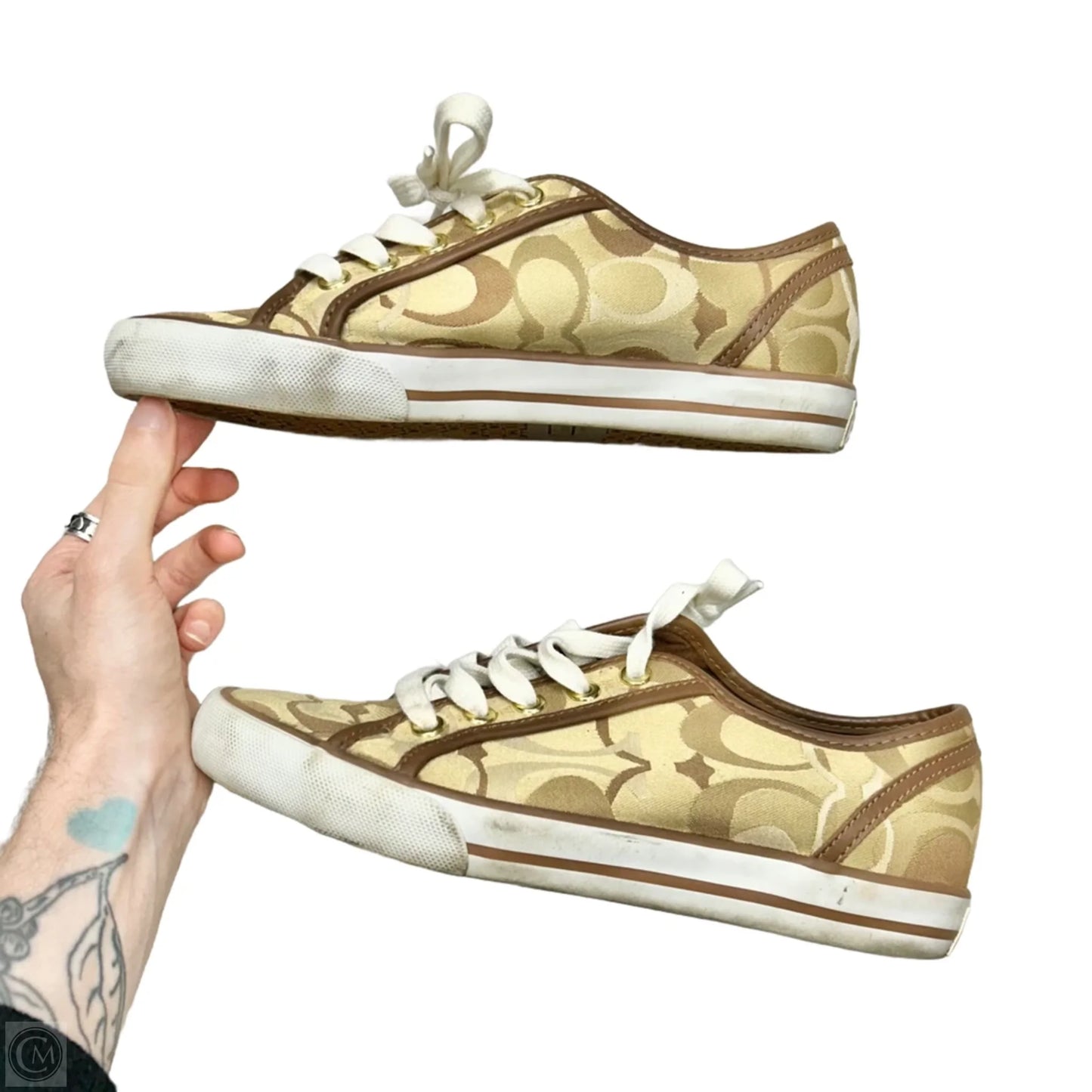 Shoes Designer By Coach In Tan, Size: 6