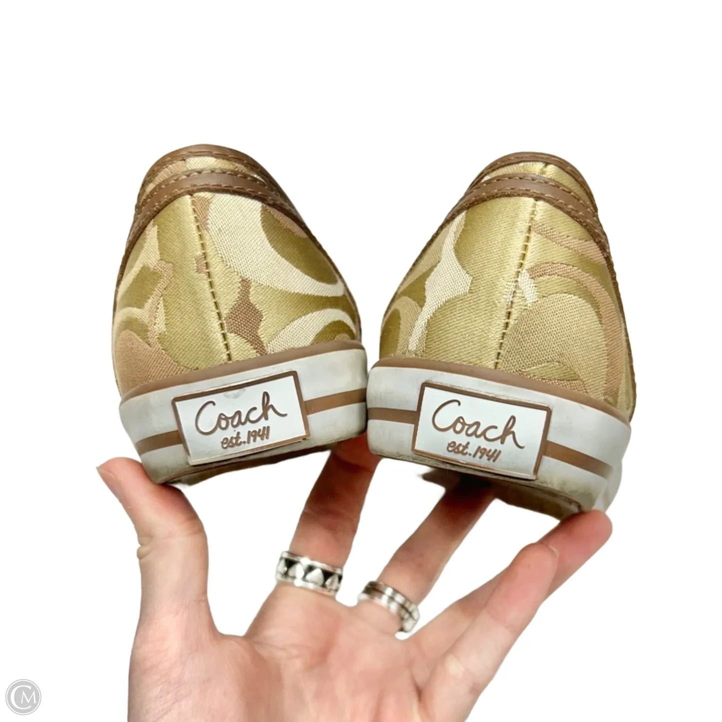 Shoes Designer By Coach In Tan, Size: 6