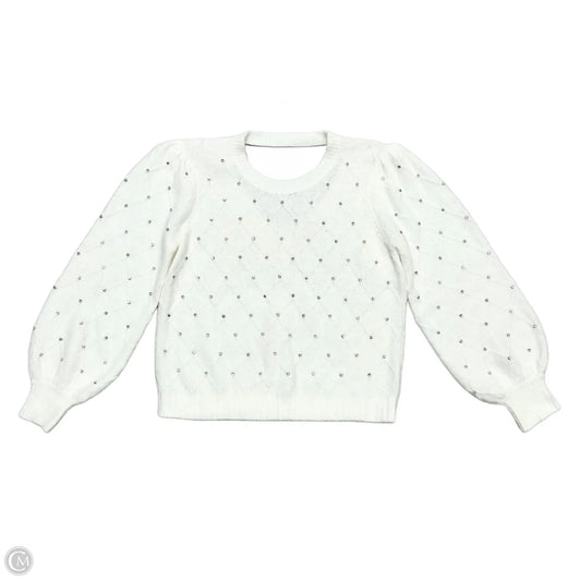 Sweater Cardigan Designer By Lilly Pulitzer In White, Size: M