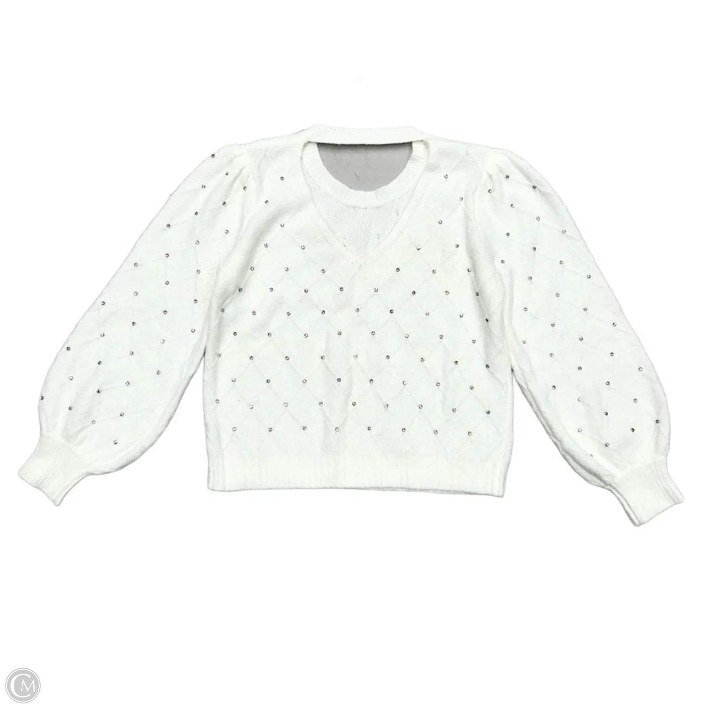 Sweater Cardigan Designer By Lilly Pulitzer In White, Size: M