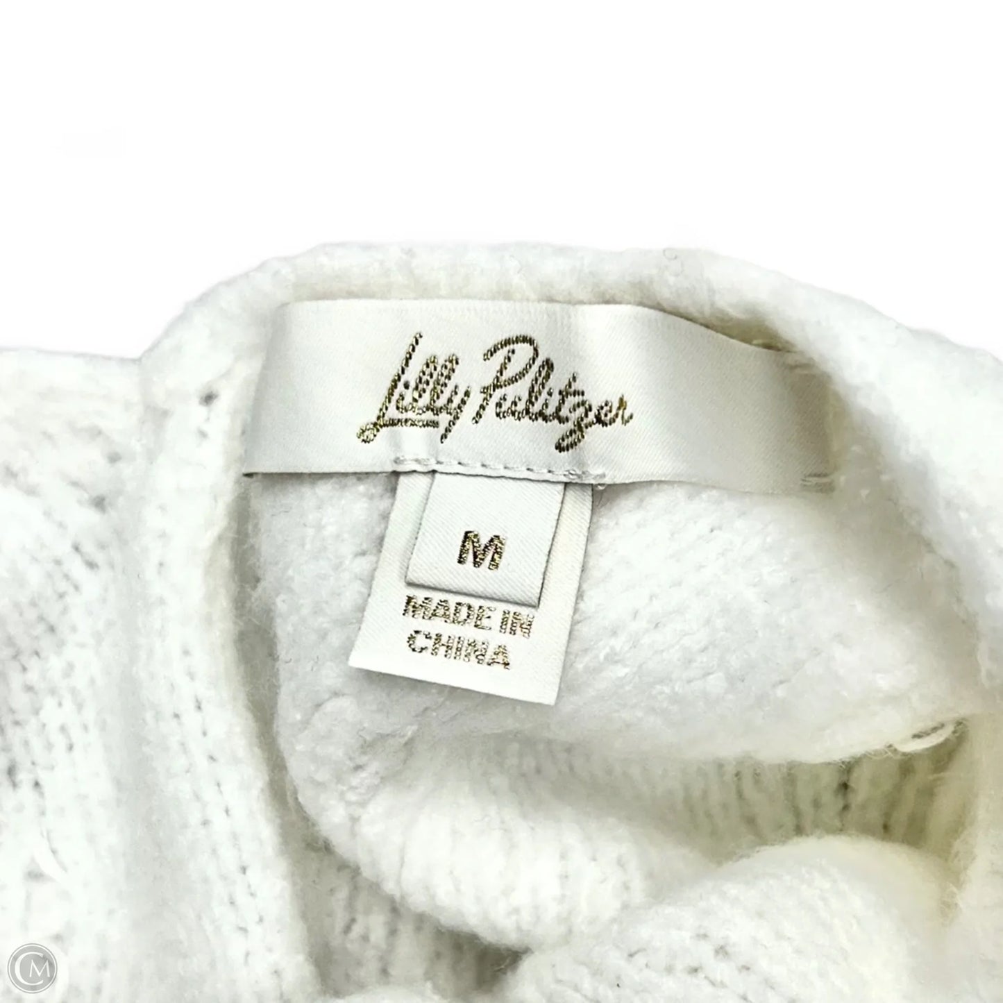 Sweater Cardigan Designer By Lilly Pulitzer In White, Size: M