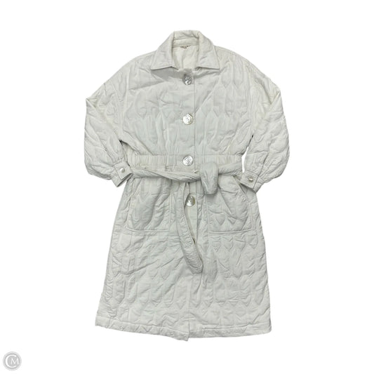 Coat Trench Coat By Splendid In White, Size: S