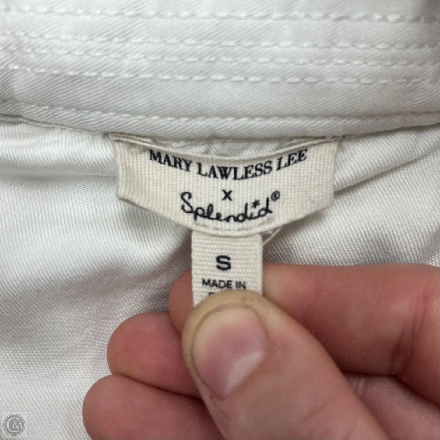 Coat Trench Coat By Splendid In White, Size: S